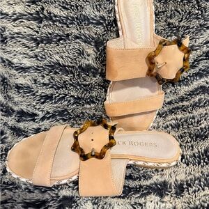 Jack Rogers Beige and Brown Women's Sandals